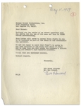 Two May 1959 Contracts Signed by Moe Howard -- One 12pp. Signed Twice by Moe & Initialed Several Times; Other 1pp. Regarding Joe DeRita's Likeness Signed Once -- Each Measures 8.5'' x 11'', Very Good